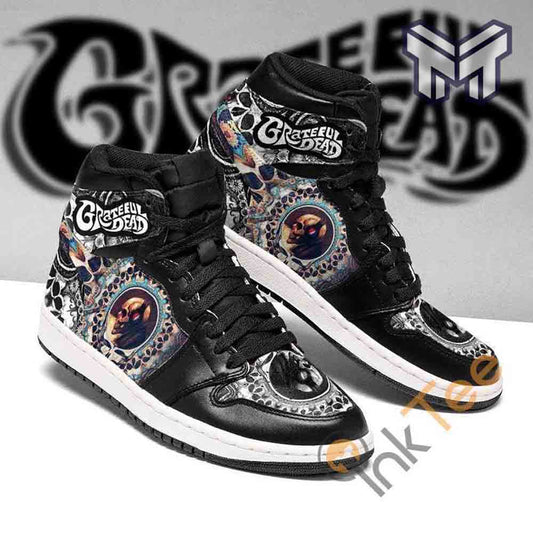 Ideafootwear Grateful Dead AJ1 High Sneakers Shoes For Men And Women 2