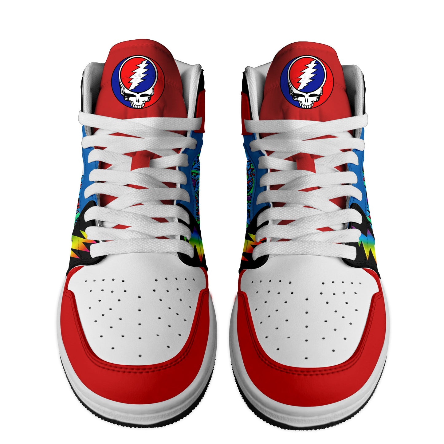 Ideafootwear Grateful Dead AJ1 High Sneakers Shoes For Men And Women 19