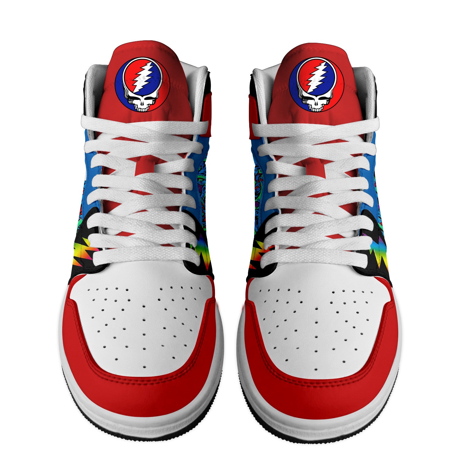 Ideafootwear Grateful Dead AJ1 High Sneakers Shoes For Men And Women 19