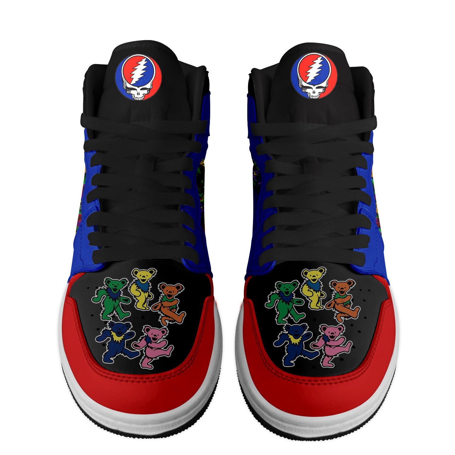 Ideafootwear Grateful Dead AJ1 High Sneakers Shoes For Men And Women 20