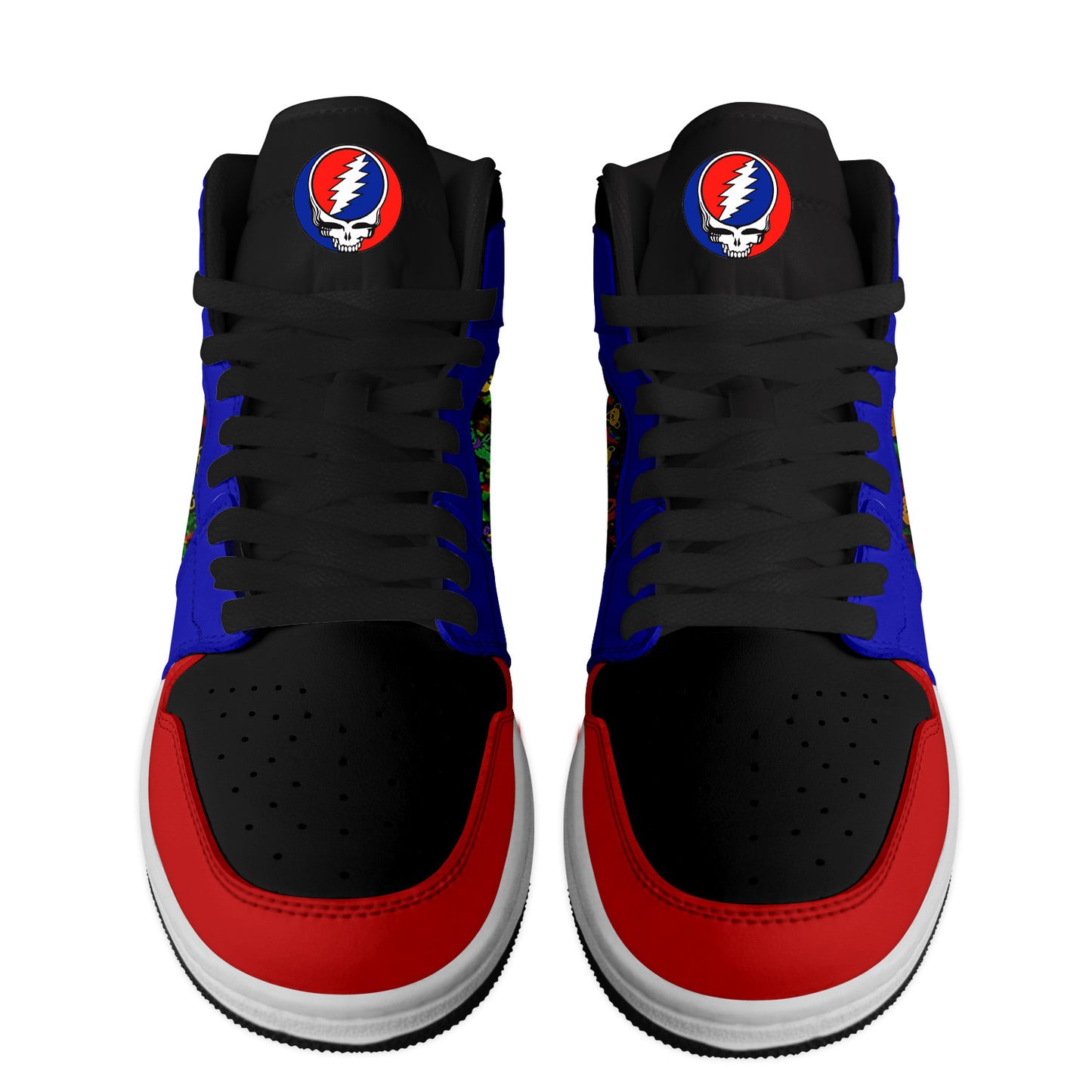 Ideafootwear Grateful Dead AJ1 High Sneakers Shoes For Men And Women 23