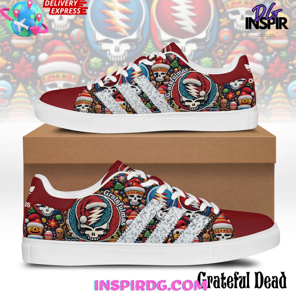 Ideafootwear Grateful Dead Skate Stan Shoes Sneakes For Men And Women 2