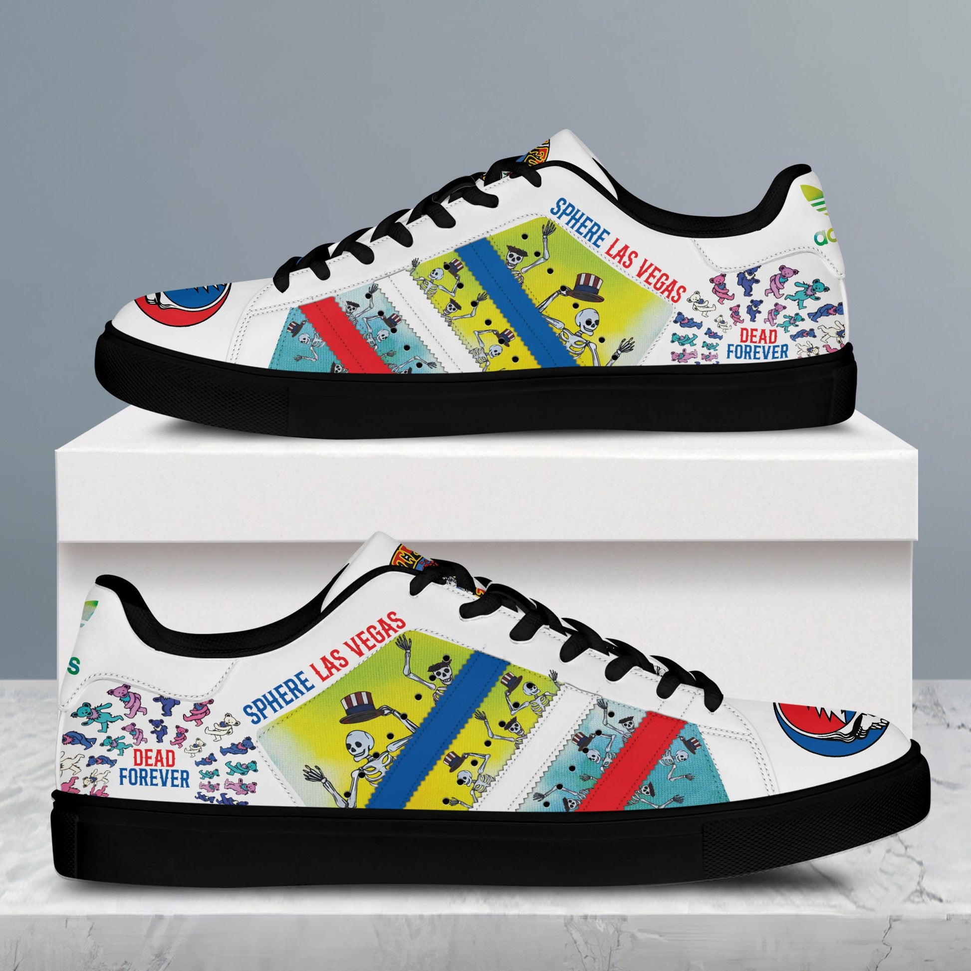 Ideafootwear Grateful Dead Skate Stan Shoes Sneakes For Men And Women 1