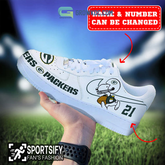 Ideafootwear Green Bay Packers Air Low-Top Sneakers Shoes For Men And Women 2