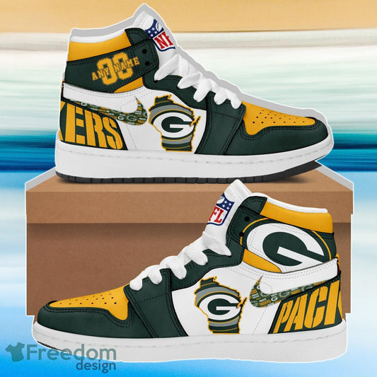 Ideafootwear Green Bay Packers AJ1 High Sneakers Shoes For Men And Women 2