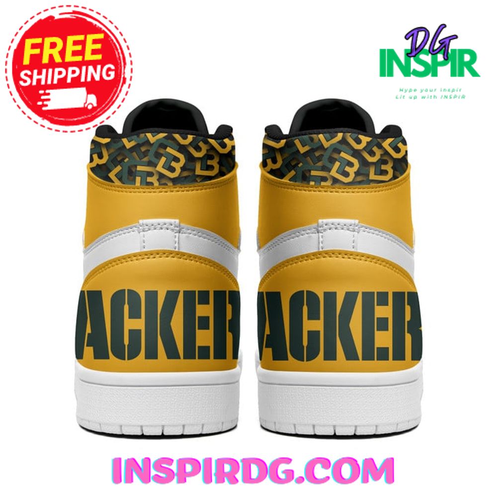 Ideafootwear Green Bay Packers AJ1 High Sneakers Shoes For Men And Women 9