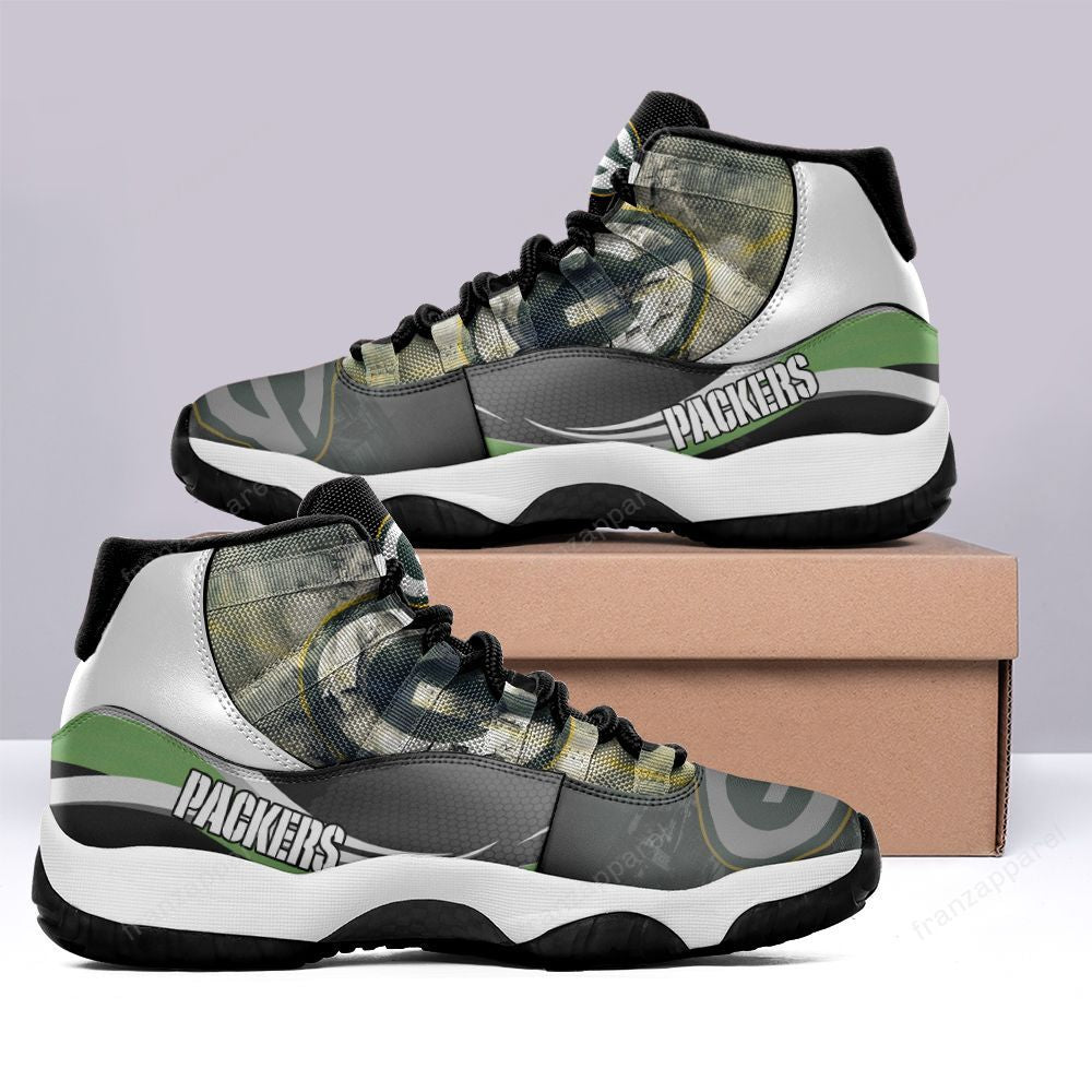 Ideafootwear Green Bay Packers AJ13 Sneakers Shoes For Men And Women 12
