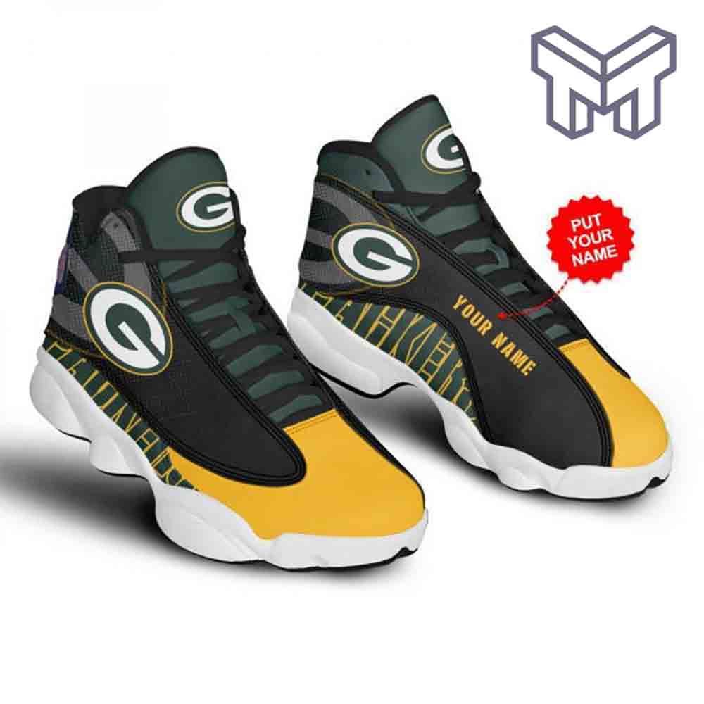 Ideafootwear Green Bay Packers AJ13 Sneakers Shoes For Men And Women 1