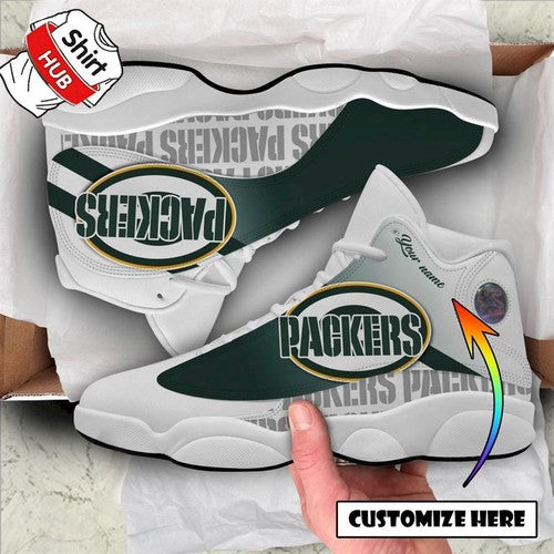 Ideafootwear Green Bay Packers AJ13 Sneakers Shoes For Men And Women 5
