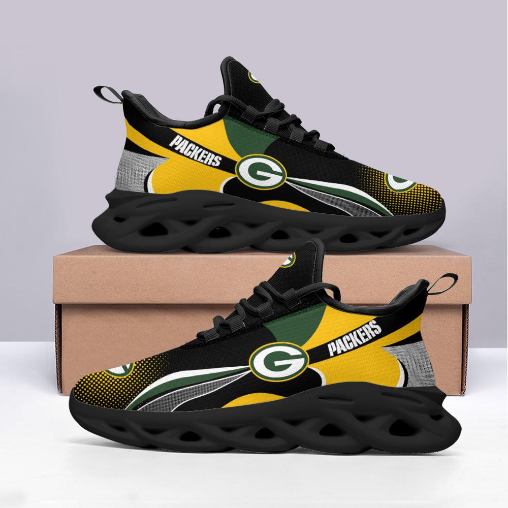 Ideafootwear Green Bay Packers Max Soul Shoes Sneakers For Men And Women 12