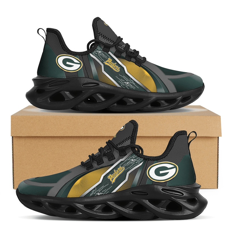 Ideafootwear Green Bay Packers Max Soul Shoes Sneakers For Men And Women 23