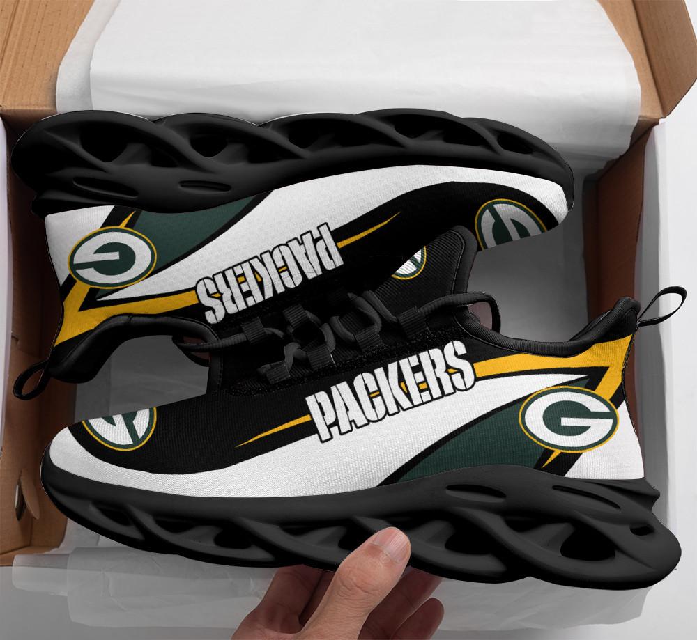 Ideafootwear Green Bay Packers Max Soul Shoes Sneakers For Men And Women 1