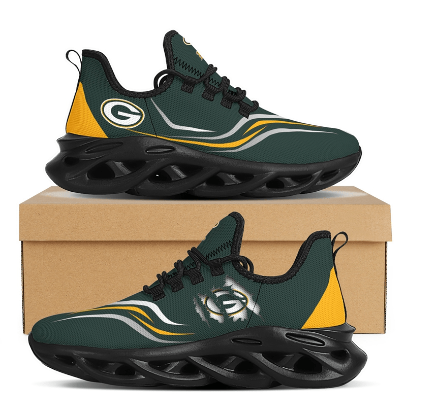 Ideafootwear Green Bay Packers Max Soul Shoes Sneakers For Men And Women 22