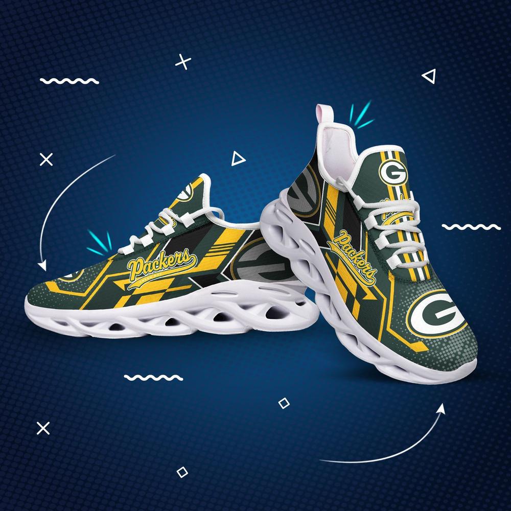 Ideafootwear Green Bay Packers Max Soul Shoes Sneakers For Men And Women 43