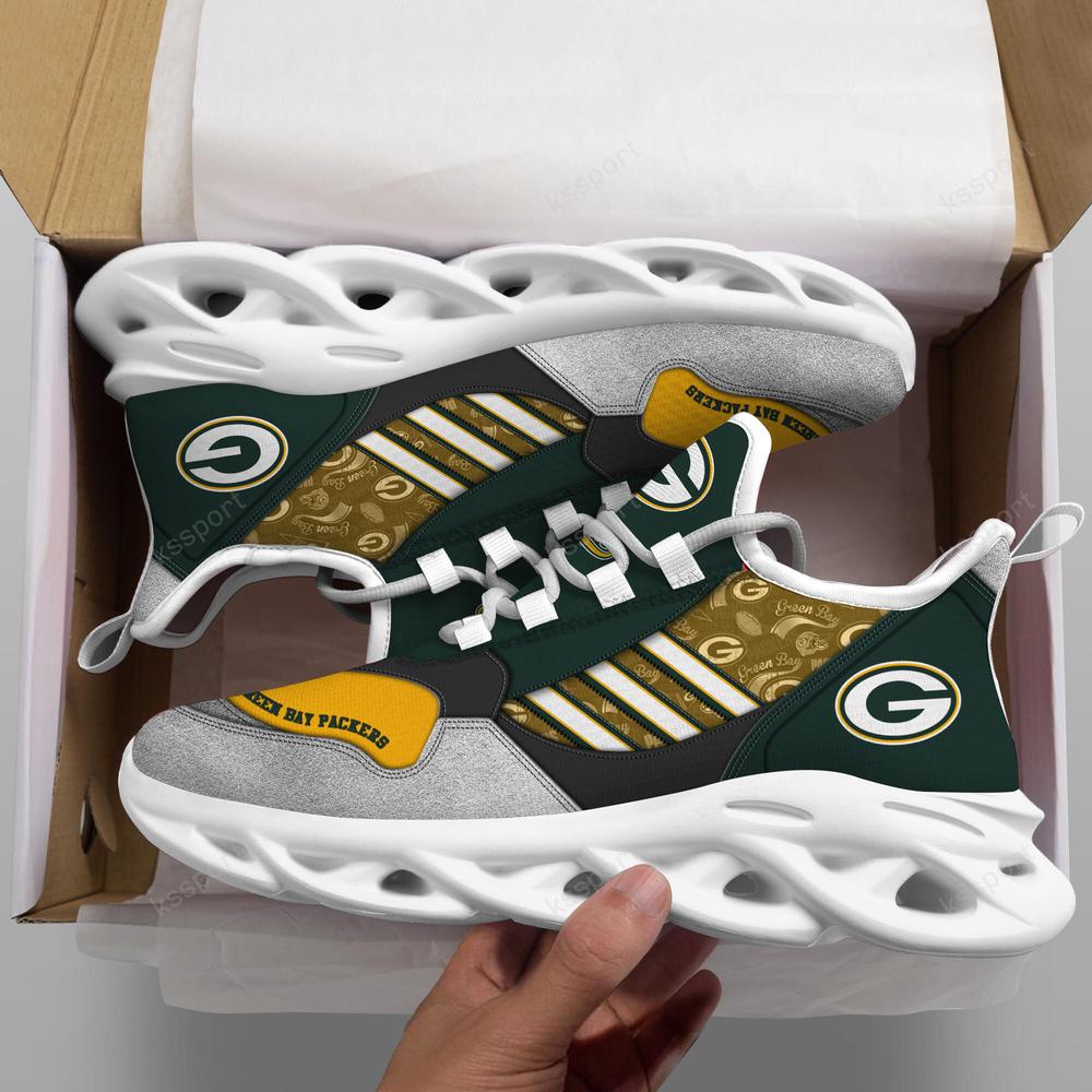 Ideafootwear Green Bay Packers Max Soul Shoes Sneakers For Men And Women 15