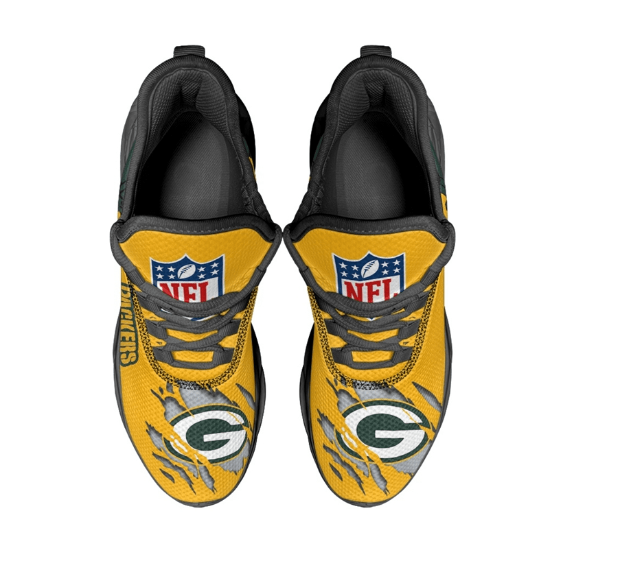 Ideafootwear Green Bay Packers Max Soul Shoes Sneakers For Men And Women 21