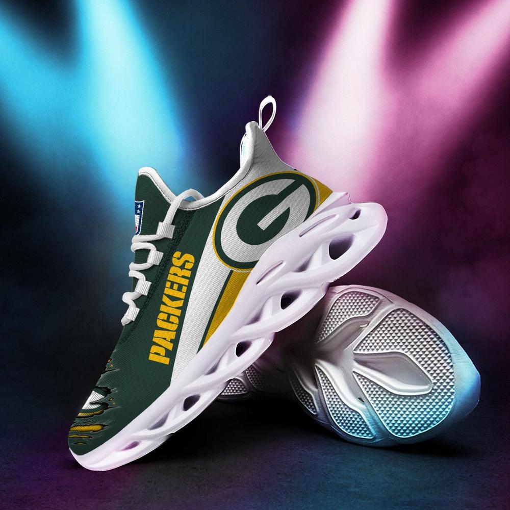 Ideafootwear Green Bay Packers Max Soul Shoes Sneakers For Men And Women 10