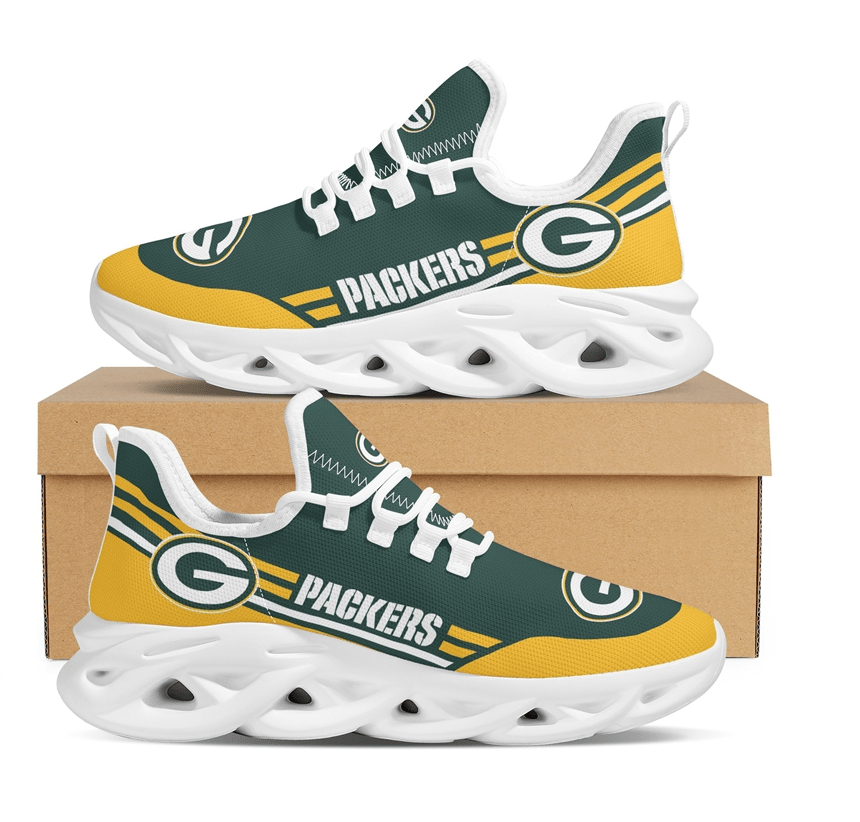 Ideafootwear Green Bay Packers Max Soul Shoes Sneakers For Men And Women 25