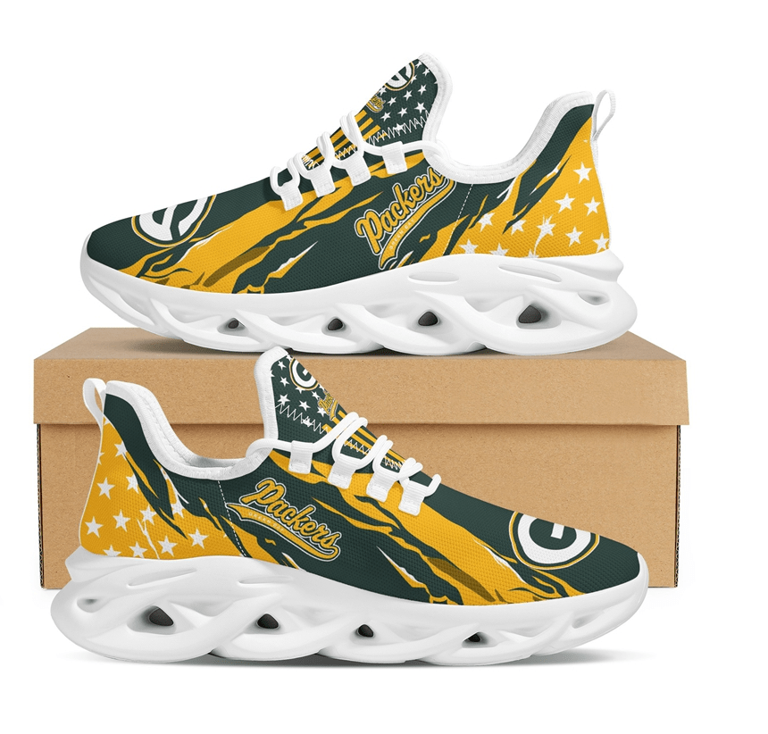 Ideafootwear Green Bay Packers Max Soul Shoes Sneakers For Men And Women 24