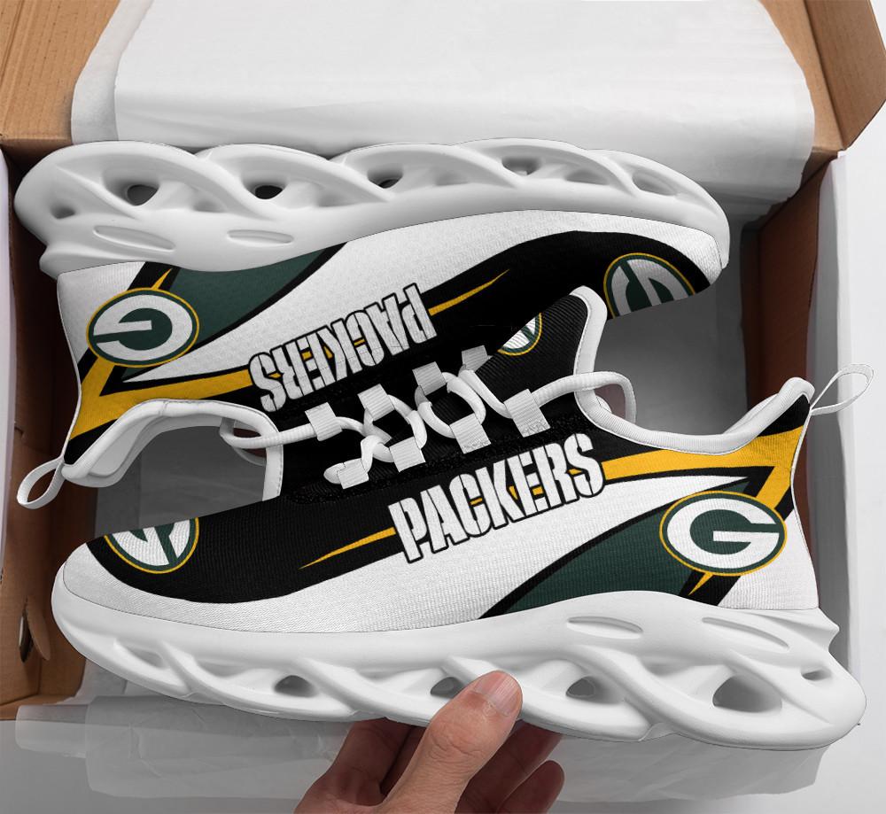 Ideafootwear Green Bay Packers Max Soul Shoes Sneakers For Men And Women 1