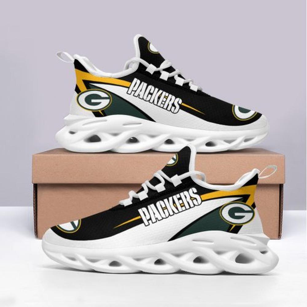 Ideafootwear Green Bay Packers Max Soul Shoes Sneakers For Men And Women 1