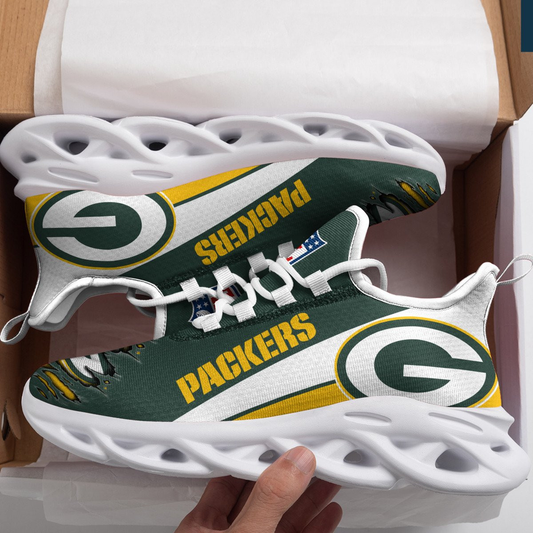 Ideafootwear Green Bay Packers Max Soul Shoes Sneakers For Men And Women 10