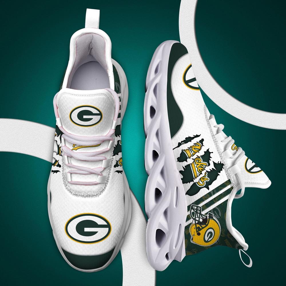 Ideafootwear Green Bay Packers Max Soul Shoes Sneakers For Men And Women 46