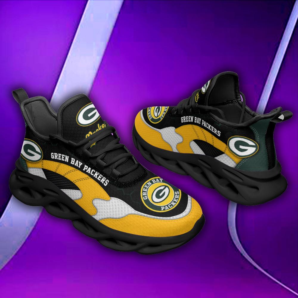 Ideafootwear Green Bay Packers Max Soul Shoes Sneakers For Men And Women 7