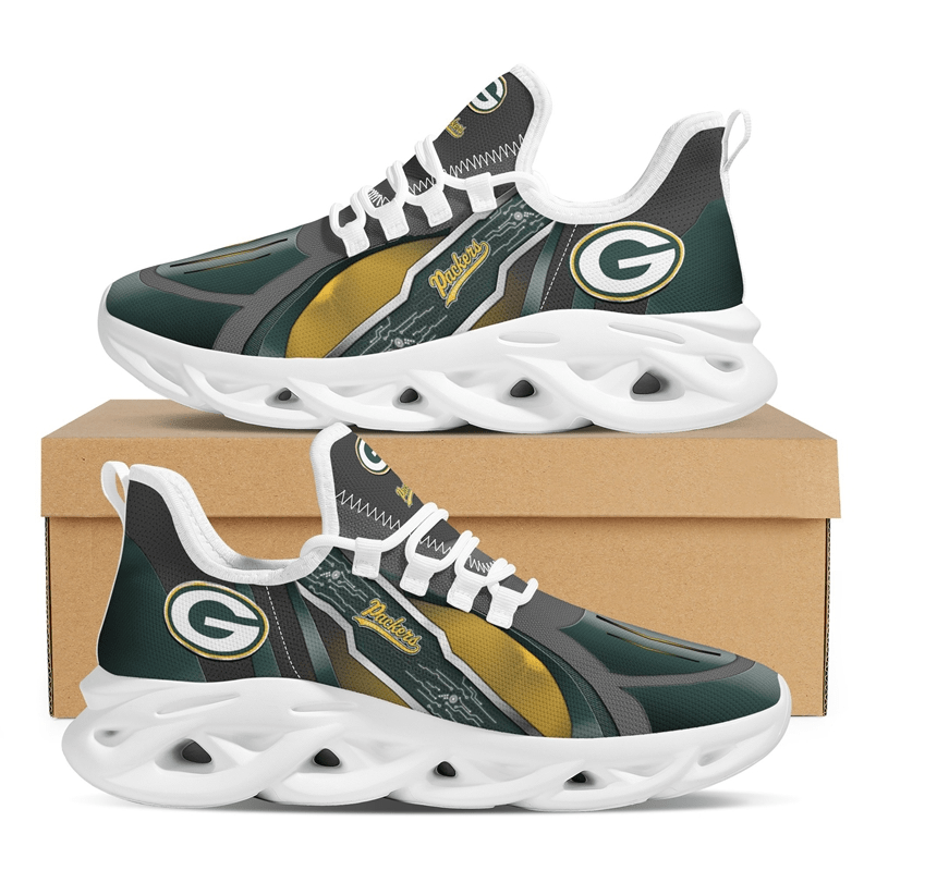 Ideafootwear Green Bay Packers Max Soul Shoes Sneakers For Men And Women 23