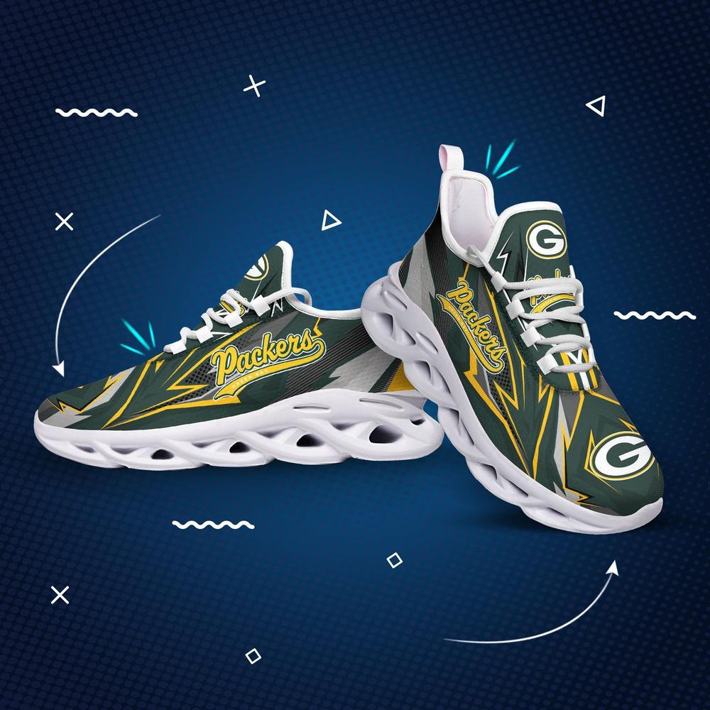 Ideafootwear Green Bay Packers Max Soul Shoes Sneakers For Men And Women 8
