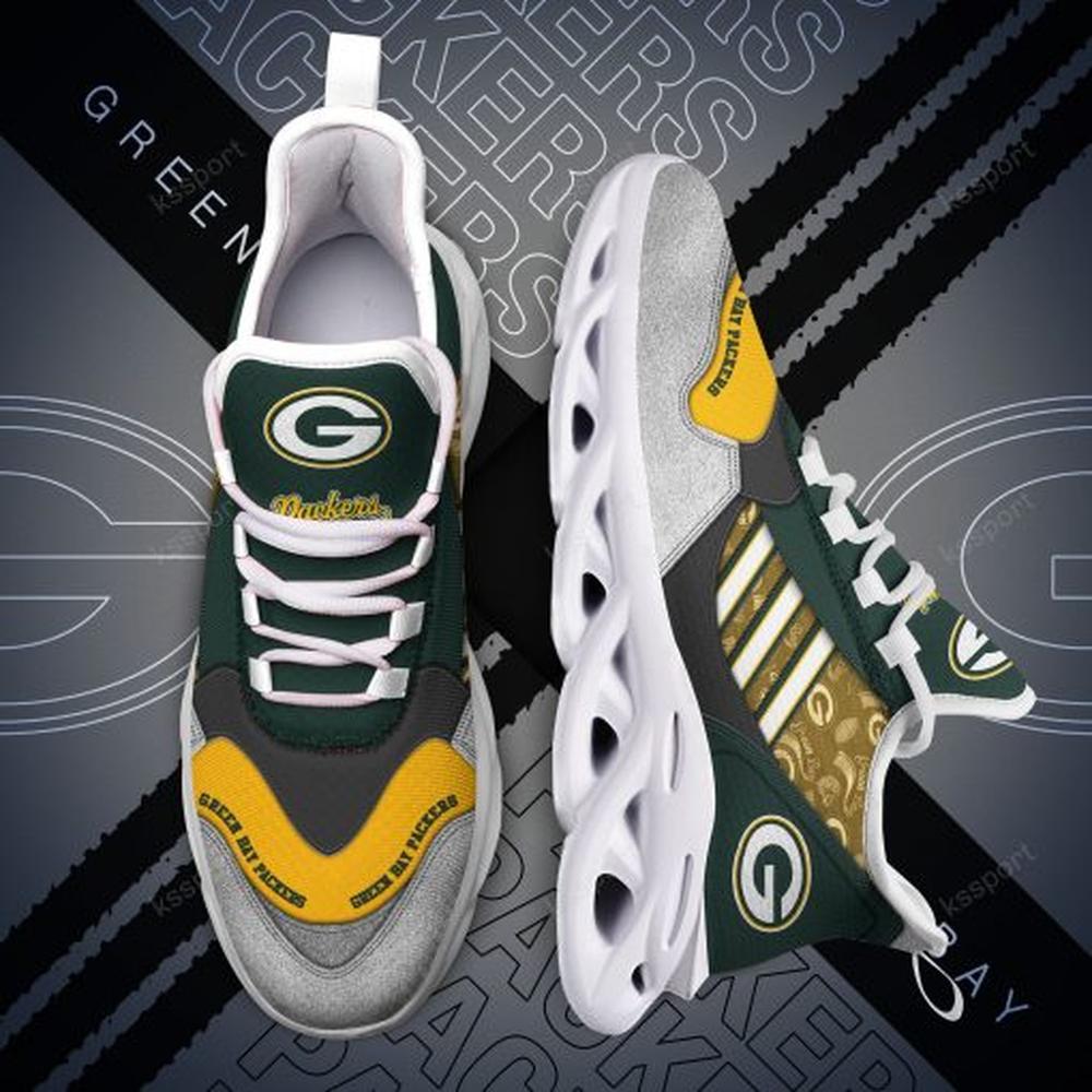 Ideafootwear Green Bay Packers Max Soul Shoes Sneakers For Men And Women 15