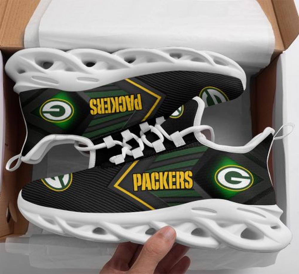 Ideafootwear Green Bay Packers Max Soul Shoes Sneakers For Men And Women 41