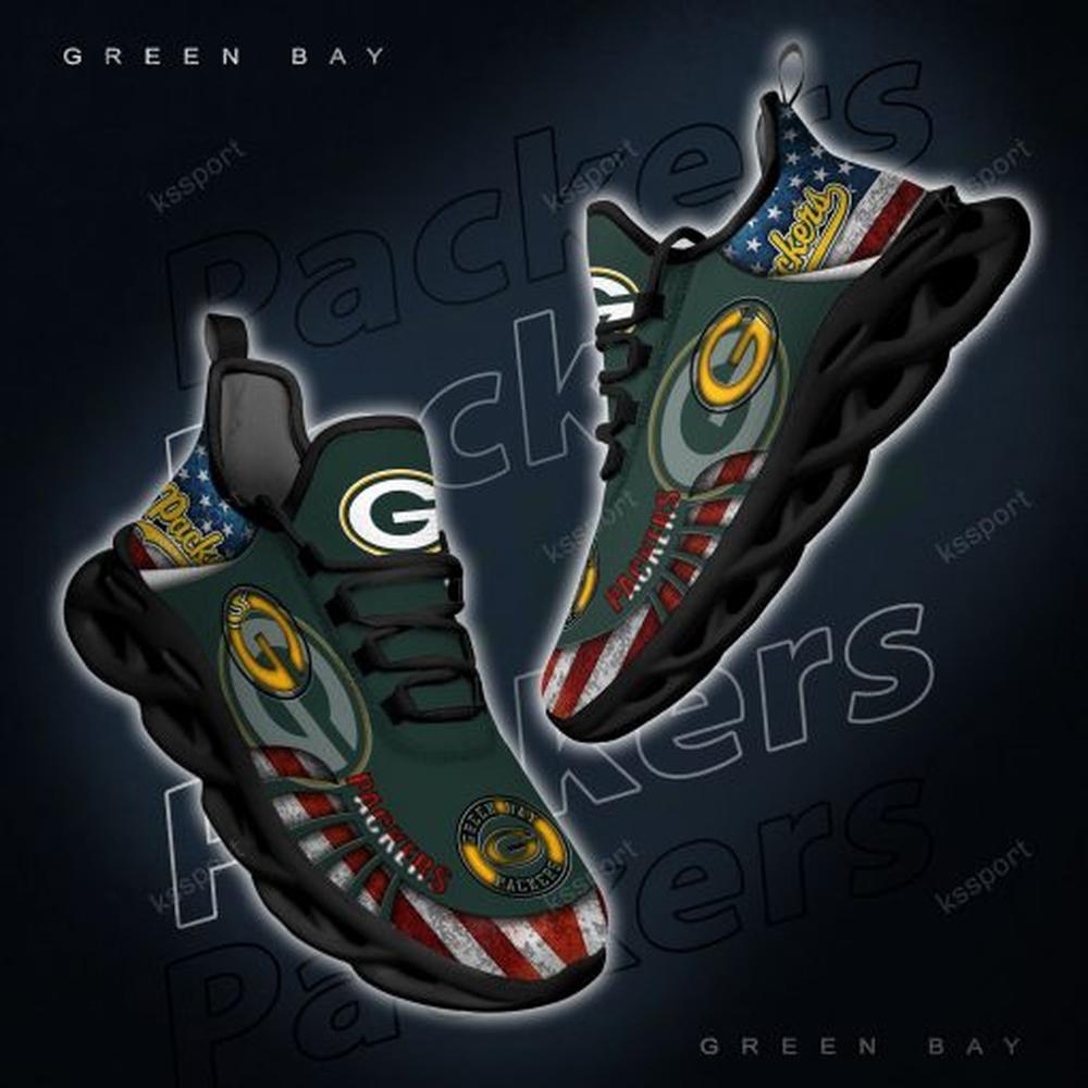 Ideafootwear Green Bay Packers Max Soul Shoes Sneakers For Men And Women 16