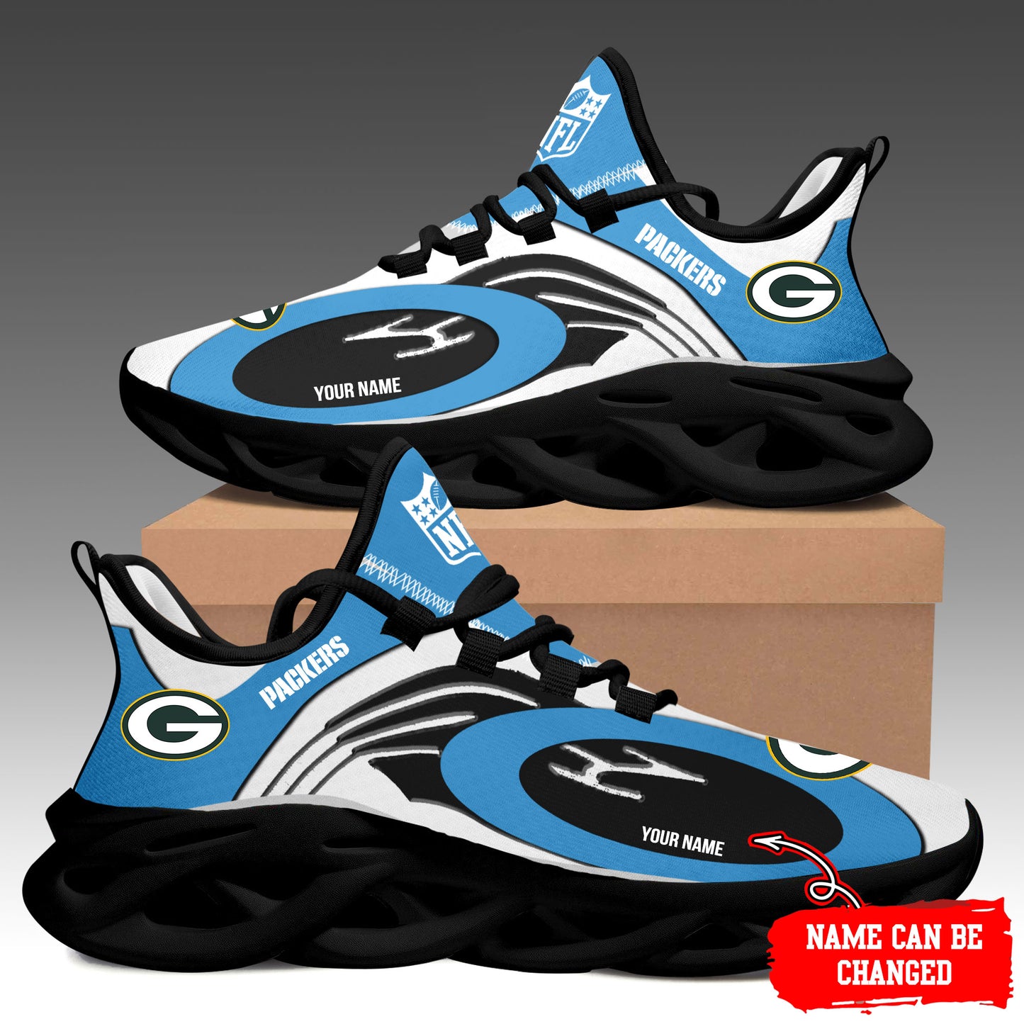 Ideafootwear Green Bay Packers Max Soul Shoes Sneakers For Men And Women 32