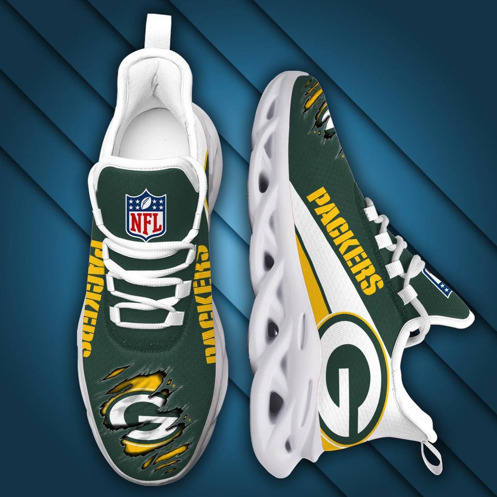 Ideafootwear Green Bay Packers Max Soul Shoes Sneakers For Men And Women 10