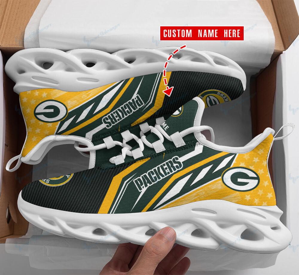 Ideafootwear Green Bay Packers Max Soul Shoes Sneakers For Men And Women 33
