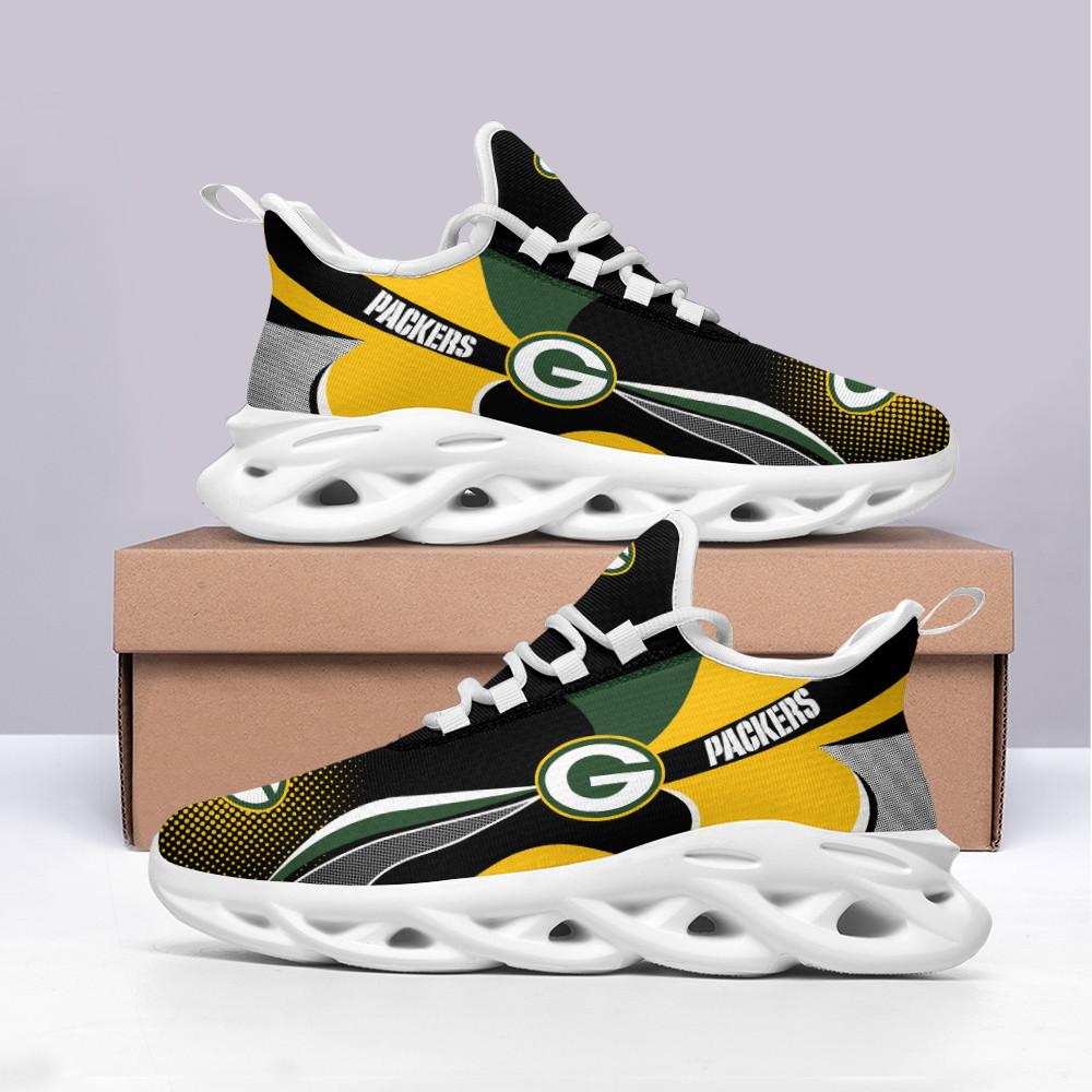 Ideafootwear Green Bay Packers Max Soul Shoes Sneakers For Men And Women 12