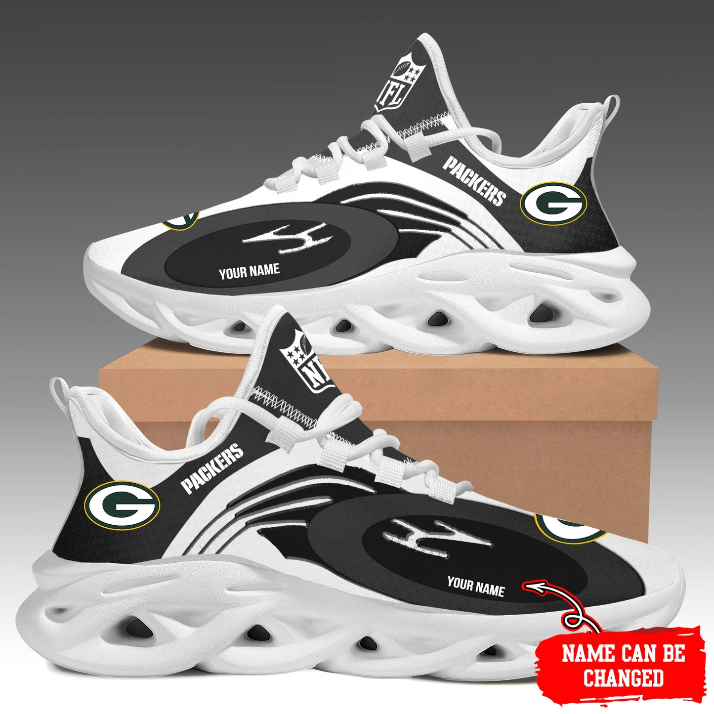 Ideafootwear Green Bay Packers Max Soul Shoes Sneakers For Men And Women 27