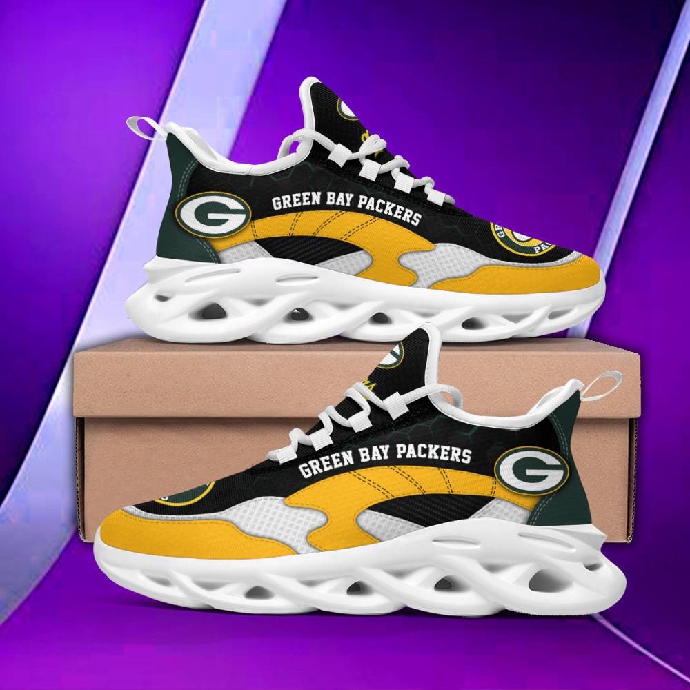 Ideafootwear Green Bay Packers Max Soul Shoes Sneakers For Men And Women 7