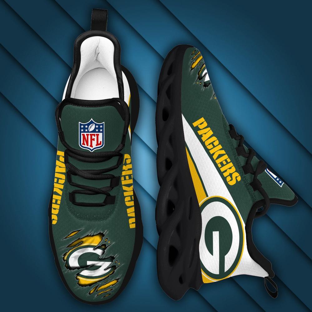 Ideafootwear Green Bay Packers Max Soul Shoes Sneakers For Men And Women 10