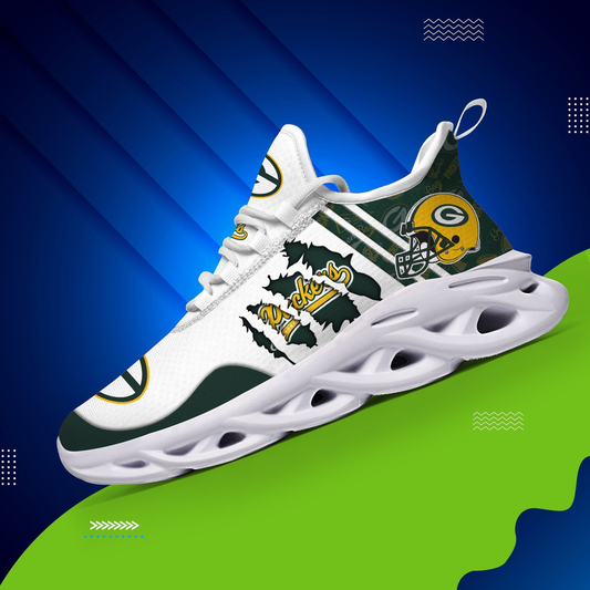 Ideafootwear Green Bay Packers Max Soul Shoes Sneakers For Men And Women 46
