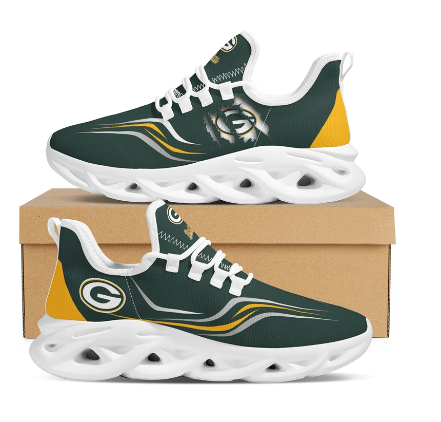 Ideafootwear Green Bay Packers Max Soul Shoes Sneakers For Men And Women 22