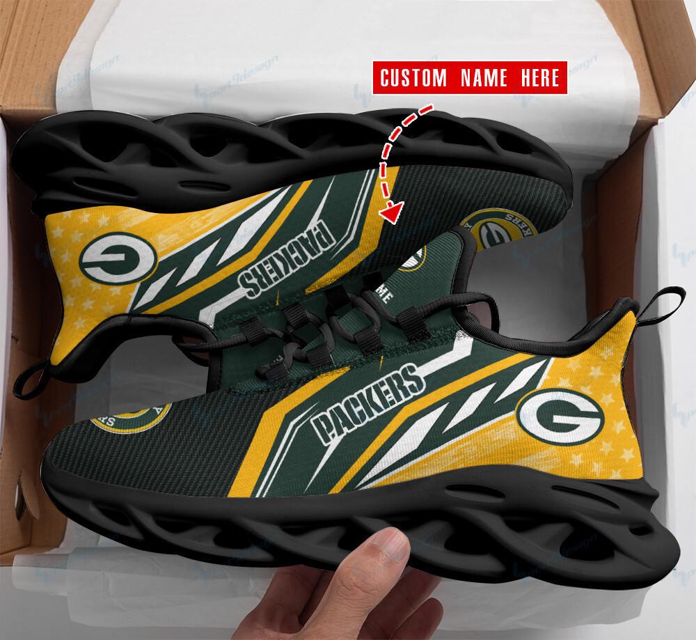 Ideafootwear Green Bay Packers Max Soul Shoes Sneakers For Men And Women 33