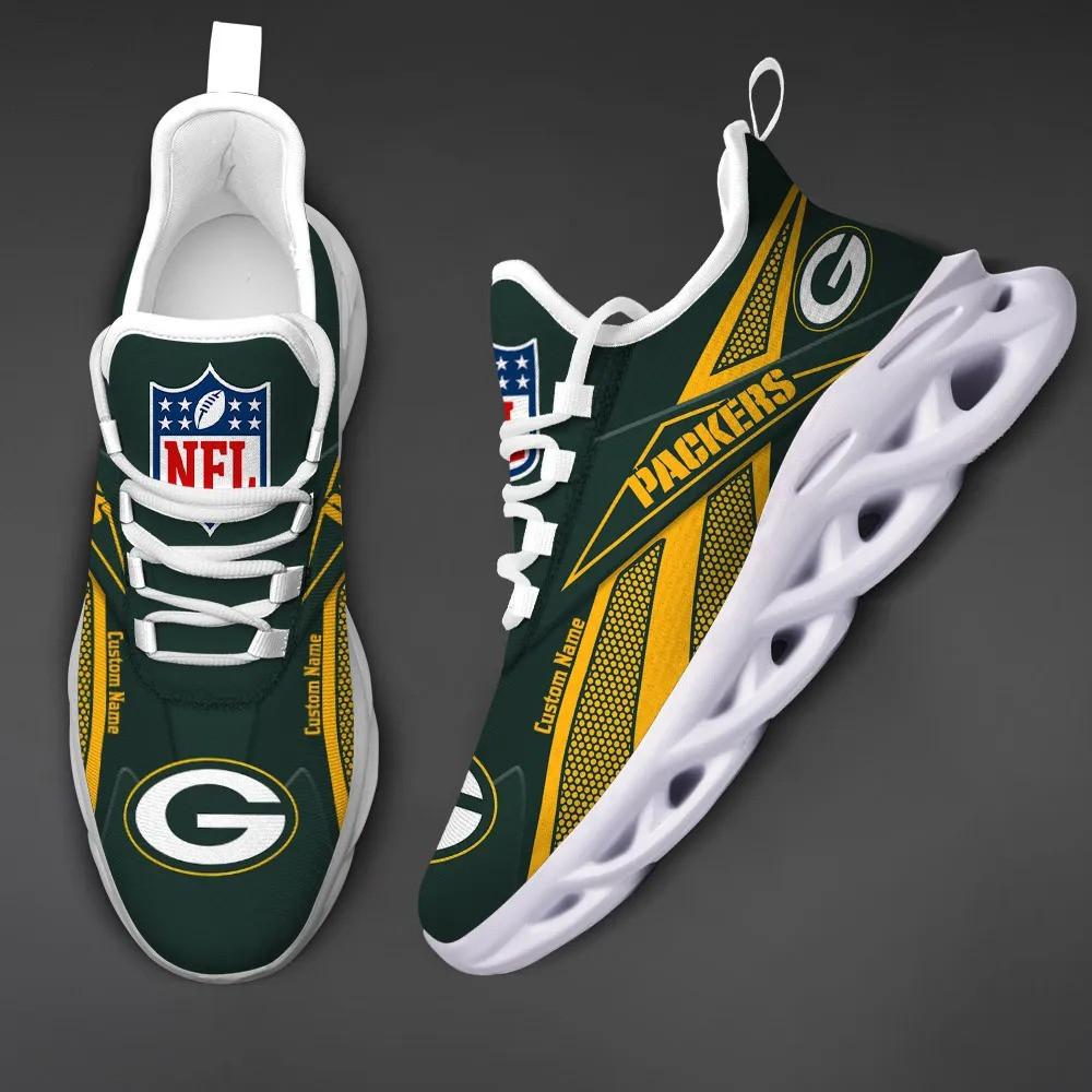 Ideafootwear Green Bay Packers Max Soul Shoes Sneakers For Men And Women 3