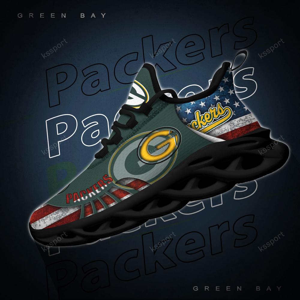 Ideafootwear Green Bay Packers Max Soul Shoes Sneakers For Men And Women 16