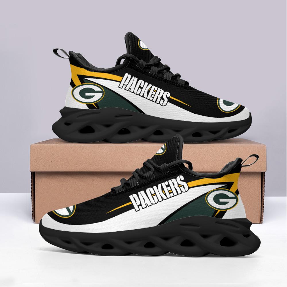 Ideafootwear Green Bay Packers Max Soul Shoes Sneakers For Men And Women 1