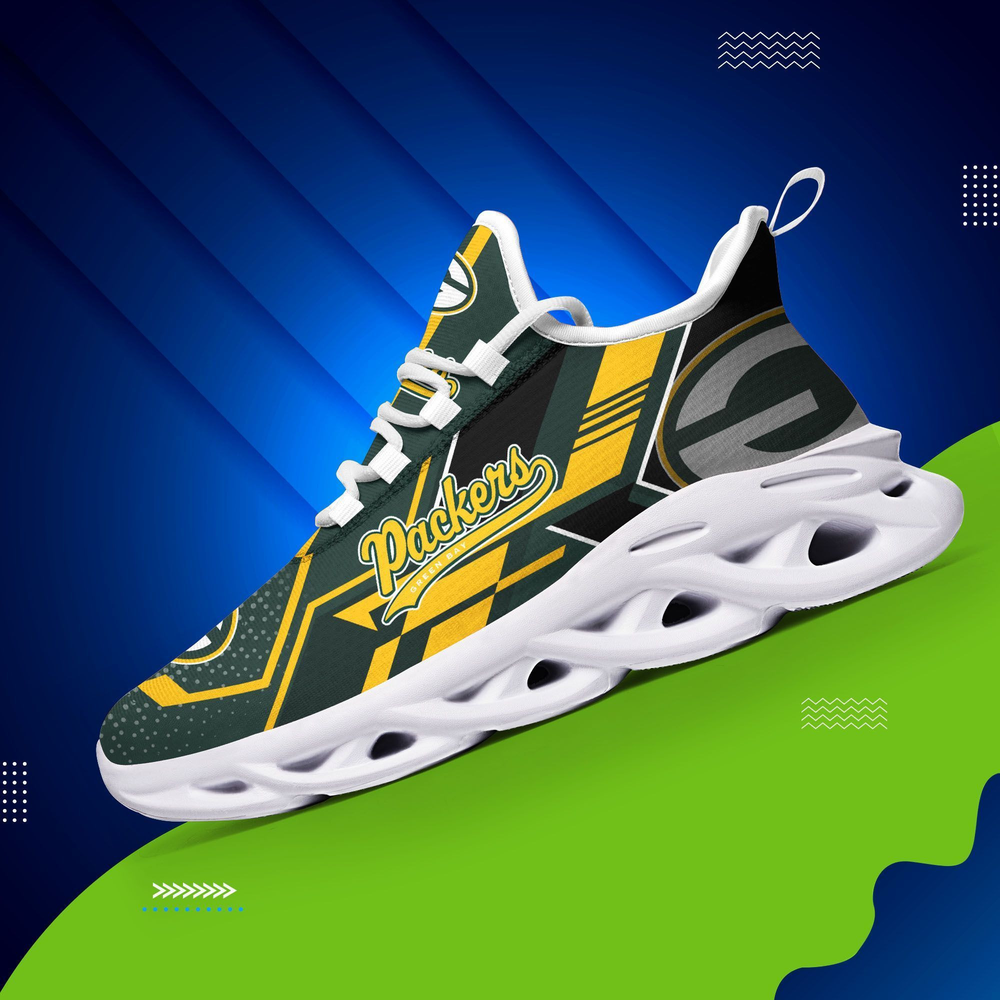 Ideafootwear Green Bay Packers Max Soul Shoes Sneakers For Men And Women 43