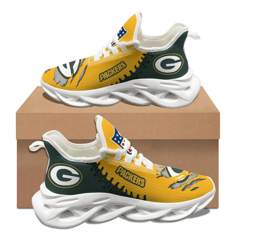 Ideafootwear Green Bay Packers Max Soul Shoes Sneakers For Men And Women 21