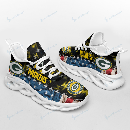 Ideafootwear Green Bay Packers Max Soul Shoes Sneakers For Men And Women 18