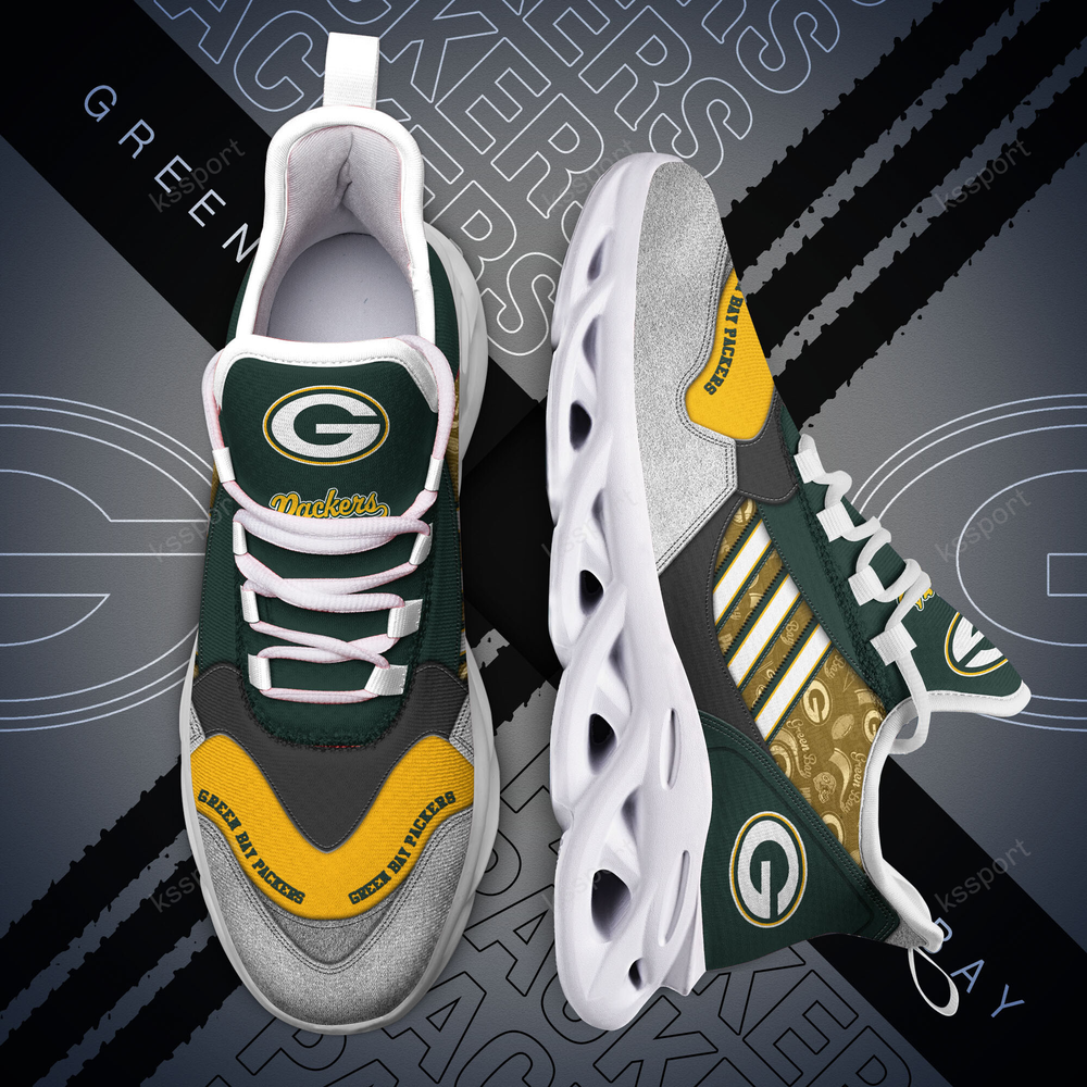 Ideafootwear Green Bay Packers Max Soul Shoes Sneakers For Men And Women 15